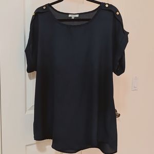 Navy blouse